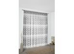 Vorhang WIRTH "Zirbello" Gr. 3, grau (dunkelgrau), B:132cm H:225cm, Jacquard, Baumwolle, Polyester, Gardinen, Vorhang