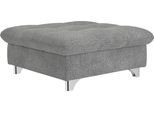 Hocker COTTA "Gemini, B: 108 cm", grau (steel), Struktur weich, Hocker, Hocker, mit Metallfüße