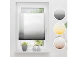 Plissee K-HOME "Farbverlauf Sunrise" Gr. 1, grau (grau, weiß), B:40cm H:130cm, Obermaterial: 100% Polyester, Plissees, Plissee, Topseller
