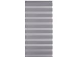 Doppelrollo GOOD LIFE "Alina 1" Gr. 10, grau (anthrazit), B:65cm H:150cm, Polyester, Rollos, Doppelrollo, individuelle Lichtregulierung, unifarben, Montage mit Klemmträgern