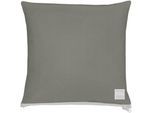 Dekokissen APELT "3900" Gr. 1, grau (grau, unifarben), B:40cm H:0,5cm L:40cm, Obermaterial: 100% Polyacryl, Dekokissen_Sitzkissen_Kissenhüllen, Dekokissen