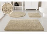 Badematte OTTO HOME "Kaarin", beige (hell taupe), H:30mm, Polyester, Badematten, Badematte, Badteppich, getuftet, flauschig, hochflor, große Farbauswahl
