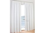 Gardine HEINE HOME Gr. 2, weiß (sanftes weiß), B:140cm H:175cm, Polyester, Gardinen, Gardine