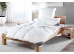 Daunenbettdecke + Kopfkissen HAEUSSLING "Kuscheltraum, Set: Bettdecke 135x200 & Kissen 80x80 cm & weiter Größen", weiß, B/L: 135cm x 200cm Anzahl Teile 1, B/L: 80cm x 80cm Anzahl Teile 1, Bezug: Baumwolle Füllung: Entendaune/-feder, warm, Bettdecken Bezug: 100% Baumwolle. Kopfkissen Bezug: 100% Baumwolle. Bettdecken Füllung: 60% Entendaune, 40% Entenfeder. Kopfkissen Füllung: 85% Entenfeder, 15% E