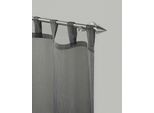 Gardinenstange GARESA "DIAMANT", silber (edelstahlfarben), L:220cm Ø:16mm, Metall, Gardinenstangen, Gardinenstange, Vorhanggarnitur, verlängerbar, Kegel, edelstahl optik, ohne Ringe