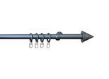 Gardinenstange SN DECO GROUP "Gardinenstange Como" Gr. 4, silber, L:240cm, Kunststoff, Stahl, Gardinenstangen, Gardinenstange