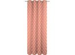 Vorhang ADAM "Maroccan Shiraz Light" Gr. 4, orange, B:145cm H:245cm, Jacquard, Baumwolle (Bio-Baumwolle), Gardinen, Vorhang, aus 100% Bio-Baumwolle