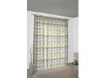 Vorhang WIRTH "Berlare", grün, B:132cm H:325cm, Jacquard, Baumwolle, Polyester, Gardinen, Vorhang