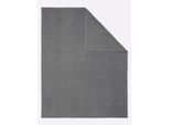Wohndecke BIEDERLACK Gr. 2, grau (anthrazit), B:150cm L:220cm, 70% Baumwolle, 30% Polyacryl, Wohndecken, Wohndecke