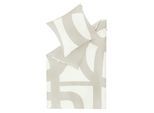 Wendebettwäsche "Scribble", beige (natur), B/L: 135cm x 200cm, Satin, B/L: 80cm x 80cm, Satin, Obermaterial: 100% Baumwolle, SCHÖNER WOHNEN-KOLLEKTION, Bettwäsche, Wendebettwäsche, aus 100% Baumwolle