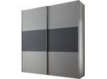 Schwebetürenschrank STAUD "Includo, Made in Germany", dekor saphir, vulkan, B:225cm H:222cm T:68cm, Holzwerkstoff, Schränke, Schwebetürenschrank, Mit vier verschiedenen Ausstattungsvarianten