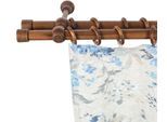 Gardinenstange SN DECO GROUP "Cafiro" Gr. 11, braun (walnussfarben), L:420cm, Holzwerkstoff, Gardinenstangen, Gardinenstange, 28 mm, Holz, verschiedene Längen und Farben, Komplettset