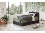 Boxbett COTTA "Beetle", schwarz, B:148cm L:210cm, 100% POLYESTER (PES), Komplettbetten, Boxbett, inkl. Topper und Bettkasten