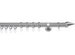 Gardinenstange MYDECO "20mm Point Wandträger 14 cm", silber (edelstahlfarben), L:250cm, Aluminium, Gardinenstangen, Gardinenstange