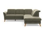 Ecksofa SIT & MORE "Romero L-Form", grün (lindgrün), B:250cm H:91cm T:220cm, 100% Polyester, Sofas, Ecksofa, wahlweise mit oder ohne TV-Funktion, Bettfunktion, Bettkasten