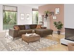 Ecksofa COTTA "Kitty L-Form, B: 242 cm", braun (espresso), B:244cm H:72cm T:166cm, 88% POLYESTER (PES) 12% POLYAMID (PA), Sofas, Ecksofa, mit Kopfteilverstellung, optional Bettfunktion & Bettkasten