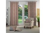 Vorhang WIRTH "Stuben" Gr. 3, rot (apricot), B:132cm H:175cm, Jacquard, Baumwolle, Polyester, Gardinen, Vorhang