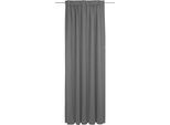 Vorhang ADAM "Uni Collection light", schwarz, B:142cm H:355cm, Baumwolle (Bio-Baumwolle), Gardinen, Vorhang, aus 100% Bio-Baumwolle