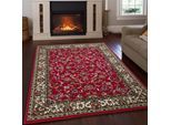 Teppich OTTO HOME "Ezzo, mit Bordüre, Kurzflor, Made in Belgium", rot, B:60cm H:7mm L:110cm, Polypropylen, Teppiche, Teppich, Orient-Optik, Teppich, Wohnzimmer, Esszimmer, Schlafzimmer