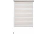 Doppelrollo LIEDECO "Klemmfix-Duo-Rollo" Gr. 10, beige (naturfarben), B:80cm H:210cm, Polyester, Rollos, Doppelrollo, 1 Stück
