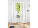 Gardine OTTO HOME "Dolly" Gr. 1, weiß, B:140cm H:145cm, Polyester, Gardinen, Gardine, gewebt, Polyester