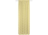 Vorhang ADAM "Maroccan Shiraz Light" Gr. 3, gelb, B:142cm H:225cm, Jacquard, Baumwolle, Gardinen, Vorhang, aus 100% Bio-Baumwolle