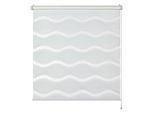 Doppelrollo "Tilda", weiß (welle weiß), B:120cm H:150cm, Polyester, SCHÖNER WOHNEN-KOLLEKTION, Rollos, Doppelrollo, geklemmt, silberne oder weiße Rollo-Technik