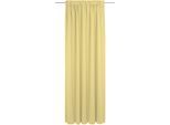 Vorhang ADAM "Graphic Ventus Light" Gr. 4, gelb, B:142cm H:245cm, Jacquard, Baumwolle, Gardinen, Vorhang, aus 100% Bio-Baumwolle