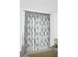 Vorhang WIRTH "Montrose" Gr. 3, bunt (blau, lila), B:142cm H:225cm, Jacquard, Polyester, Gardinen, Vorhang