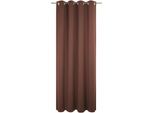 Vorhang WIRTH "Dim out", braun, B:142cm H:255cm, Polyester, Gardinen, Vorhang, nach Maß