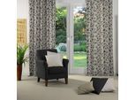 Vorhang WIRTH "Lisburn" Gr. 1, schwarz, B:132cm H:150cm, Polyester, Gardinen, Vorhang