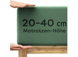 Spannbettlaken WOLKENFELD "Boxspringbett Bettlaken - Spannbetttuch für Matratzen bis 40cm", grün (waldgrün), 1 Stk., Jersey, 100x200 100x220 90-100x200-220 90x200 90x220 40cm, Jersey, Obermaterial: 95% Baumwolle, 5% Elasthan (LYCRA), Bettlaken, Spannbettlaken, Elastisch & Rutschfest: 90x200, 140x200, 160x200, 180x200 & Übergrößen