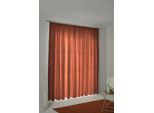 Vorhang WIRTH "Toco-Ranke" Gr. 2, orange (terra), B:132cm H:175cm, Chenille, Polyacryl, Polyester, Gardinen, Vorhang