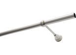Gardinenstange GARDINIA "Set Metall" Gr. 2, silber (edelstahlfarben), L:200cm Ø:19mm, Metall, Gardinenstangen, Gardinenstange, 1-Lauf