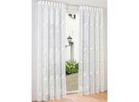 Gardine HEINE HOME Gr. 3, beige (creme), B:135cm H:225cm, Polyester, Gardinen, Gardine