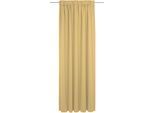 Vorhang ADAM "Graphic Ventus" Gr. 5, gelb, B:142cm H:255cm, Jacquard, Baumwolle, Gardinen, Vorhang, aus 100% Bio-Baumwolle