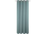 Vorhang WIRTH "Trondheim B", blau (hellblau), B:132cm H:385cm, Chenille, Polyacryl, Gardinen, Vorhang