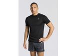 Laufshirt ASICS "ASICS CORE SS TOP", Herren, Gr. XL, schwarz (performance schwarz), Obermaterial: 100% Polyester, normal, Rundhals, Shirts Laufshirt
