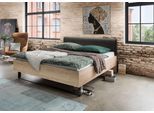 Bett WIEMANN "Brüssel", beige (steineiche nachbildung, schiefer nachbildung), B:189cm L:208cm, Betten, Bett