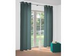 Vorhang WIRTH "Torbole" Gr. 3, blau (petrol), B:132cm H:225cm, Jacquard, Baumwolle, Polyester, Gardinen, Vorhang