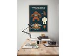 Wandbild KOMAR "Star Wars Hungry Monsters", bunt (farbe bild(er): bunt), Disney, 1 Stk., Vlies, Bilder, Wandbild, 30 x 40 cm (Breite x Höhe) - Kinderzimmer, Dekoration