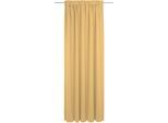 Vorhang ADAM "Graphic Ventus" Gr. 4, gelb, B:142cm H:245cm, Jacquard, Baumwolle, Gardinen, Vorhang, aus 100% Bio-Baumwolle