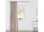 Verdunkelungsvorhang LICHTBLICK ORIGINAL "Verdunklungsvorhang mit Ösen, verdunkelnder Stoff (1 Stück)" Gr. 2, beige (creme), B:140cm H:175cm, Polyester, Polyester, Gardinen, Verdunkelungsvorhang, blickdicht, Verdunklung