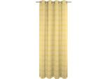 Vorhang ADAM "Romantic Puligny Light" Gr. 2, gelb (hellgelb), B:145cm H:175cm, Jacquard, Baumwolle (Bio-Baumwolle), Gardinen, Vorhang, aus 100% Bio-Baumwolle