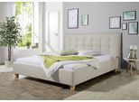 Polsterbett MAINTAL "Retlaw", beige (creme, beige), B:218cm H:105cm L:213cm, Betten, Polsterbett, Bettseiten zerlegt, ohne Bettkasten