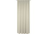 Vorhang WIRTH "Torbole" Gr. 1, braun (schlamm), B:132cm H:145cm, Jacquard, Baumwolle, Polyester, Gardinen, Vorhang