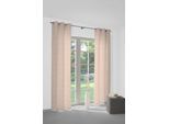 Vorhang WIRTH "Telfort" Gr. 4, orange (terra), B:132cm H:245cm, Jacquard, Baumwolle, Polyester, Gardinen, Vorhang