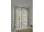 Vorhang ADAM "Good Old Days" Gr. 2, schwarz, B:145cm H:175cm, Jacquard, Baumwolle (Bio-Baumwolle), Gardinen, Vorhang, aus 100% Bio-Baumwolle