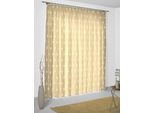 Vorhang WIRTH "Crayon" Gr. 1, beige (creme), B:65cm H:120cm, Jacquard, Baumwolle, Polyester, Gardinen, Vorhang
