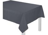 Tischdecke ADAM "Uni Collection Light" Gr. 4, blau (indigo), Ø:145cm, Bio-Baumwolle, Tischdecken, Tischdecke, aus 100% Bio-Baumwolle